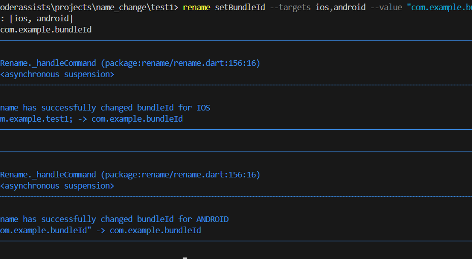 How to change App Name and App Id in Flutter